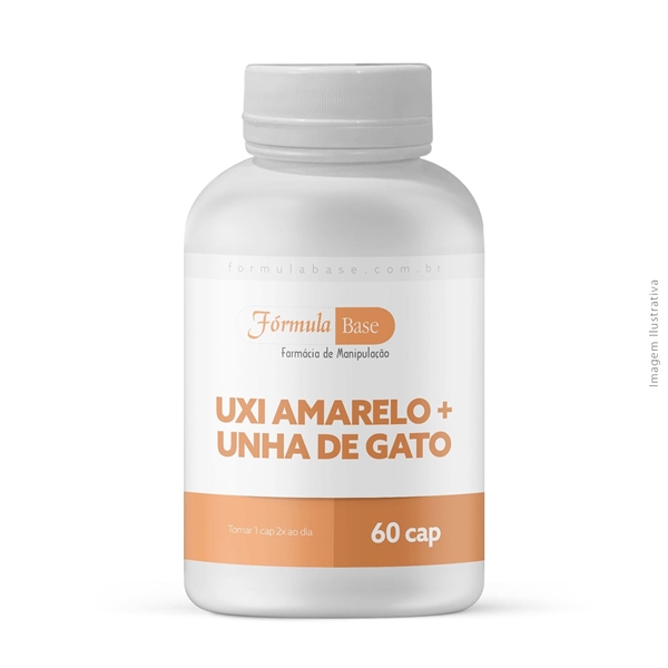 Uxi amarelo + Unha de gato 60 Cápsulas